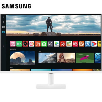 三星（SAMSUNG） S32CM701UC 液晶显示器 32英寸4K高清智慧显示器Type-C接口无线投屏内置APP内置音箱蓝牙连接   护眼防蓝光